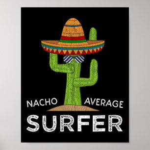 Affiche Amateur de surf drôle humour dicton drôles surfeur