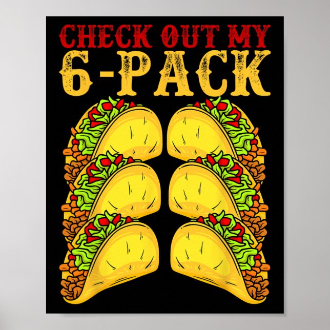Affiche Amateur de tacos gymnaste de Cinco De Mayo - Décou (Devant)