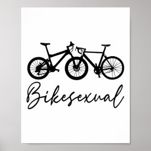 Affiche Amateur de vélo cycliste de vélo de montagne Vélo