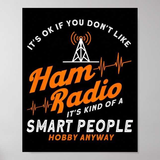 Affiche Amateur Radio Smart People Hobby Anyway Ham Radio  (Devant)
