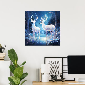 Affiche Amateurs de cerfs d'hiver cool