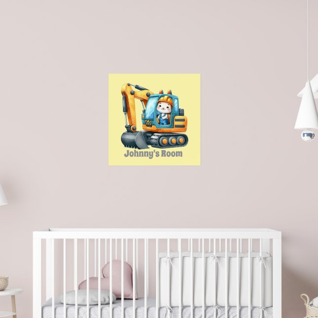 Affiche Amateurs de construction géniaux ajoutez nom  (Pépinière 2)