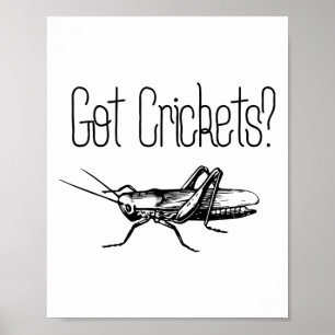 Affiche Amateurs de criquets entomologie insecte rampant c