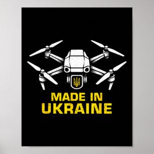 Affiche Amateurs de drones ukrainiens Fpv patriotiques ukr