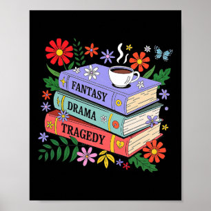 Affiche Amateurs de livres Imaginaire Drama Tragedy Subtle