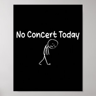 Affiche Amateurs de musique triste bonhomme bâton Pas de c