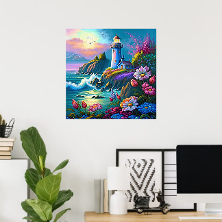 Affiche Amateurs de phare de plage