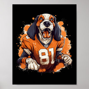 Affiche Amateurs de sport de chiens du Tennessee Tri Stars