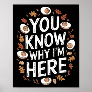 Affiche Amateurs d'œufs de Thanksgiving drôles Vous savez