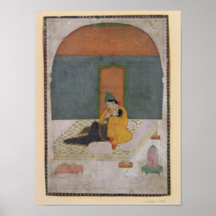Affiche Amateurs en terrasse, Garhwal, c.1780-1800