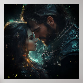 Affiche Amateurs éthérées dans une nuit orageuse