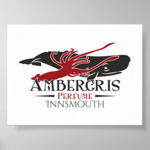 Affiche Ambergris Sperm Baleine Parfum Innsmouth
