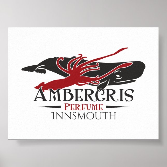 Affiche Ambergris Sperm Baleine Parfum Innsmouth (Devant)