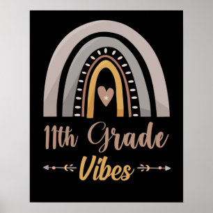 Affiche Ambiance de 11e année Rentrée scolaire de onzième