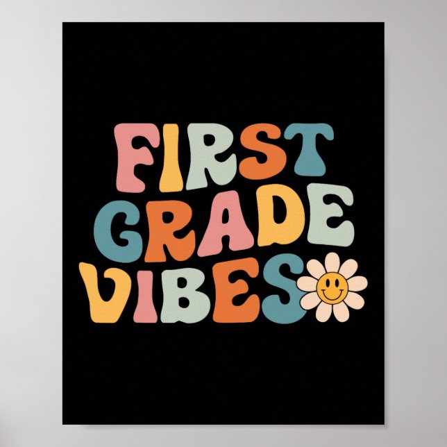 Affiche Ambiance de classe - Équipe de 1re année Rétro 1er (Devant)
