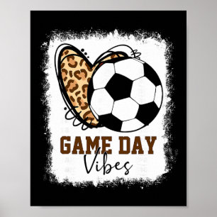 Affiche Ambiance de jour de match de foot décolorée Maman