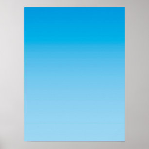 Affiche AMBIANCE HIVER – Bleu Glace clair à profond