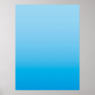 Affiche AMBIANCE HIVERNALE – Bleu de glace profond à cla