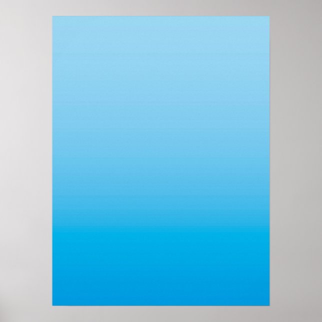 Affiche AMBIANCE HIVERNALE – Bleu de glace | profond à cla (Devant)