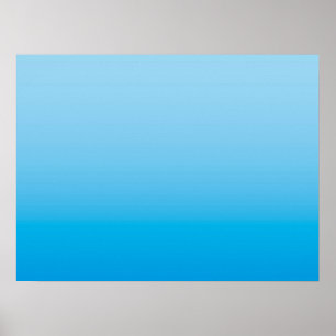 Affiche AMBIANCE HIVERNALE – Bleu de glace   profond à cla