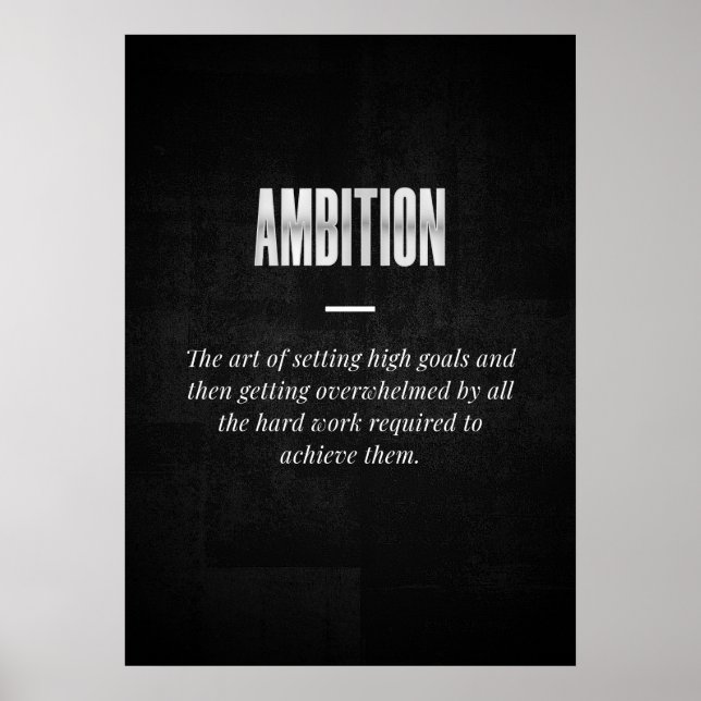Affiche Ambition (Devant)