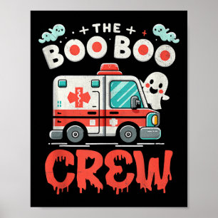 Affiche Ambulance Boo Boo Pilote Ambulance Ems H