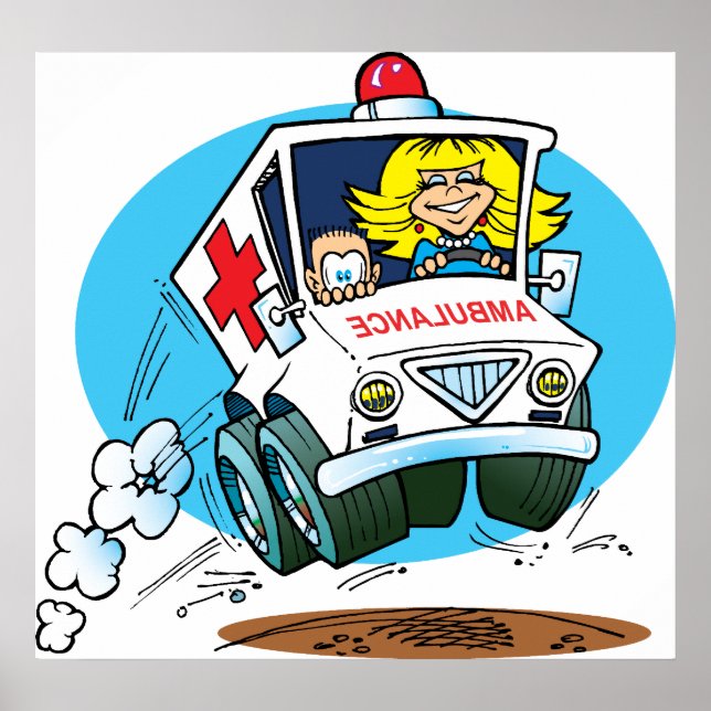 Affiche Ambulance de dessin (Devant)