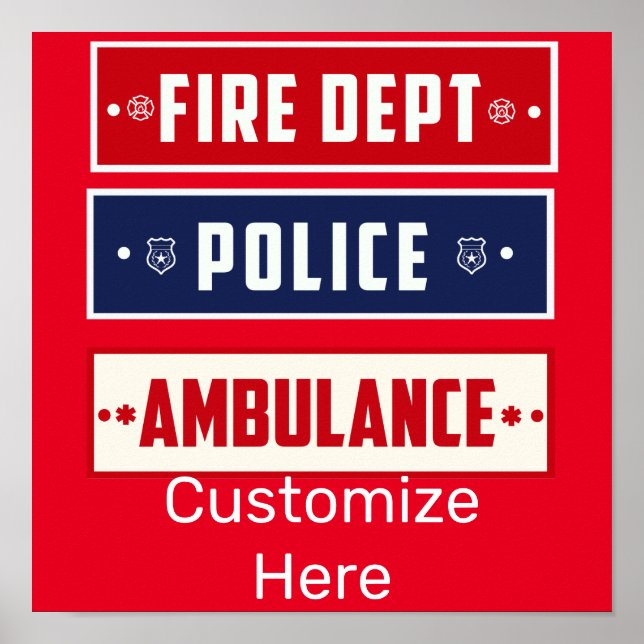 Affiche Ambulance de police des incendies Thunder_Cove (Devant)