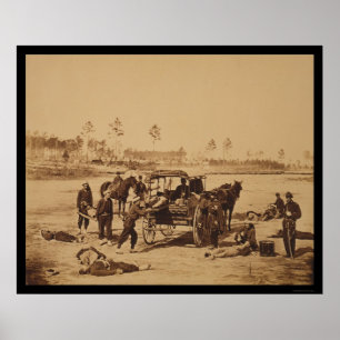 Affiche Ambulance Drill près de Brandy Station, VA 1864
