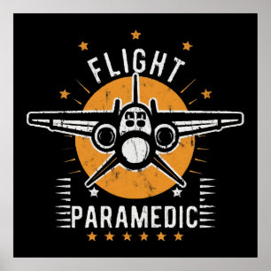 Affiche ambulancier aérien