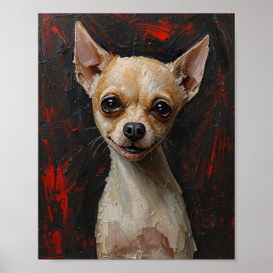 Affiche Âme Déchaînée : Art Canin Expressionniste Moderne