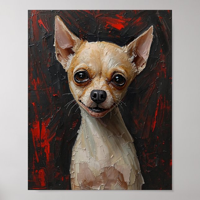 Affiche Âme Déchaînée : Art Canin Expressionniste Moderne  (Devant)