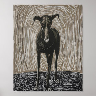 Affiche Âme Déchaînée : L'Art Canin Expressionniste Modern