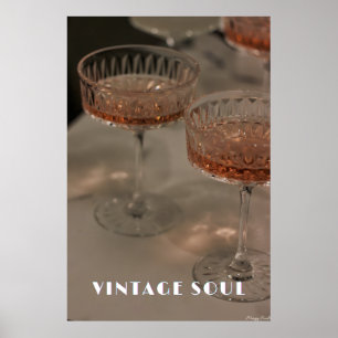 Affiche Âme Vintage : Coupe en cristal et art des esprits