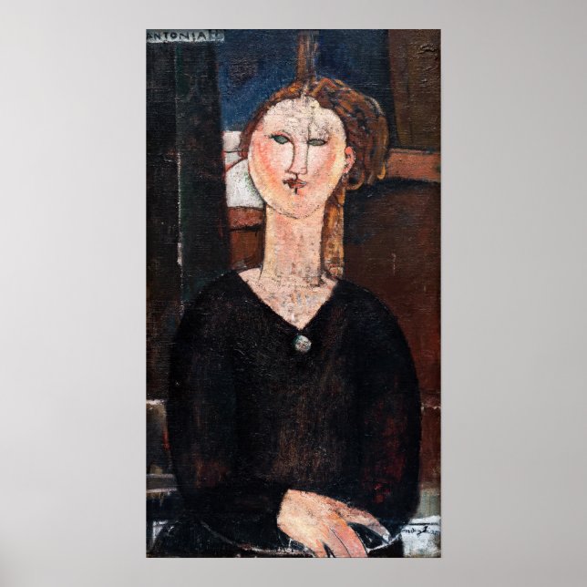 Affiche Amedeo Modigliani - Antonia (Devant)