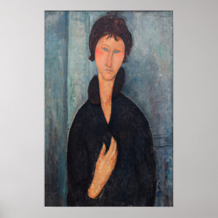 Affiche Amedeo Modigliani - Femme aux yeux bleus