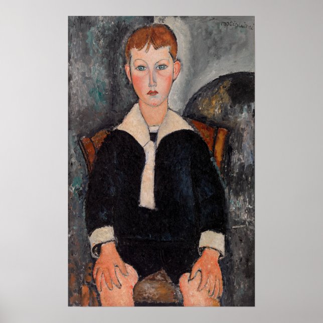 Affiche Amedeo Modigliani - Garçon en Sailor (Devant)
