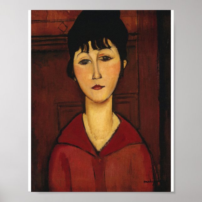 Affiche Amedeo Modigliani - Head Of A Young Girl (Devant)
