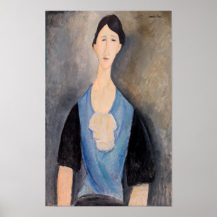 Affiche Amedeo Modigliani - Jeune femme en bleu