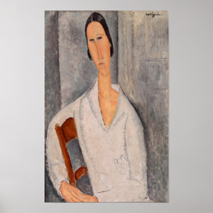 Affiche Amedeo Modigliani - Madame Hanka Zborowska penchée