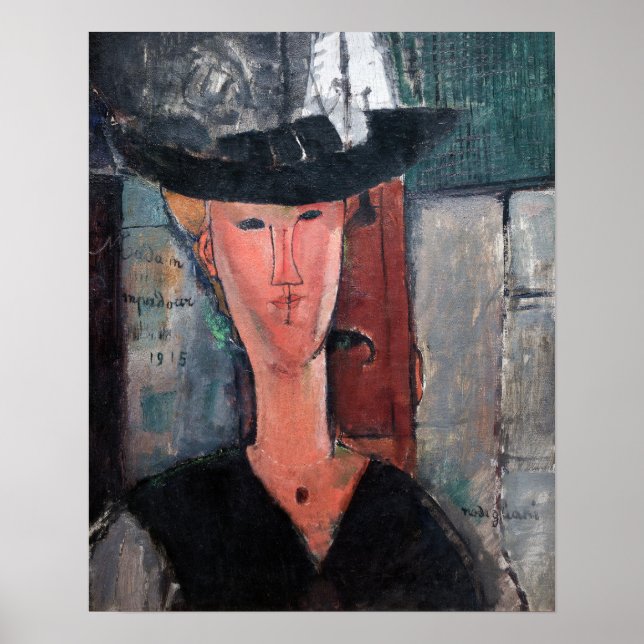 Affiche Amedeo Modigliani - Madame Pompadour (Devant)