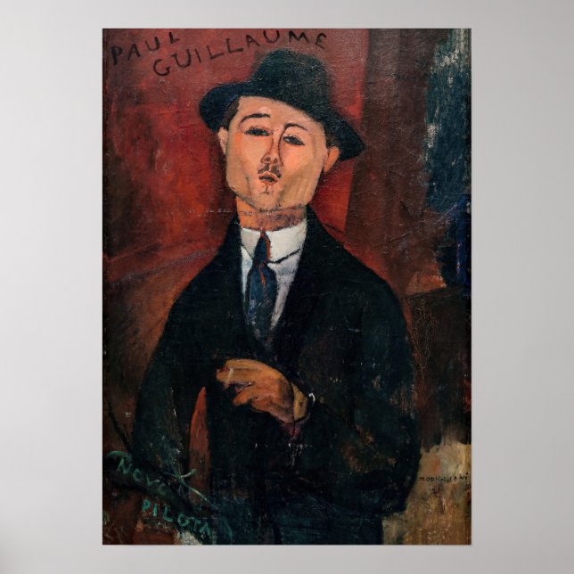 Affiche Amedeo Modigliani - Paul Guillaume, Novo Pilota (Devant)