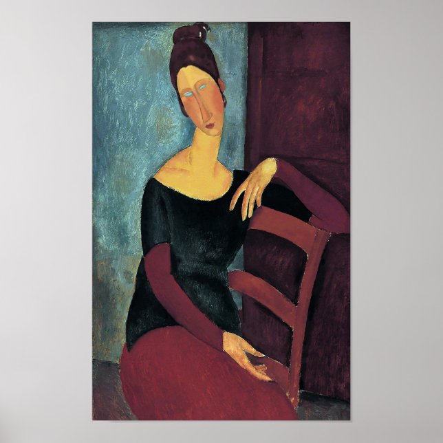 Affiche Amedeo Modigliani, Portrait de la femme de l'artis (Devant)