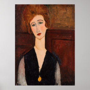 Affiche Amedeo Modigliani - Portrait d'une femme