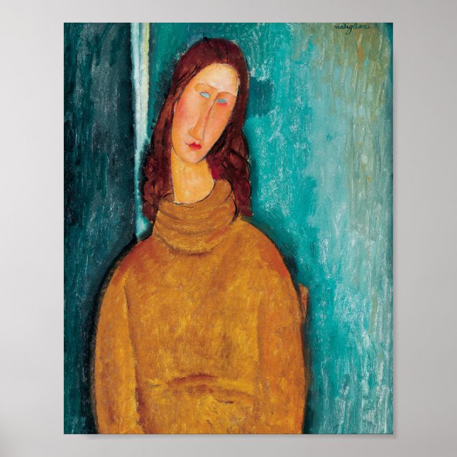 Affiche Amedeo Modigliani: Portrait of Jeanne Hebuterne (Devant)