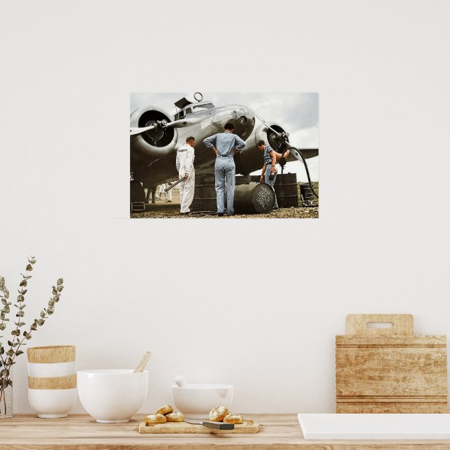 Affiche Amelia Earhart Lockheed Model 10 Electra 1937 rest (Cuisine)