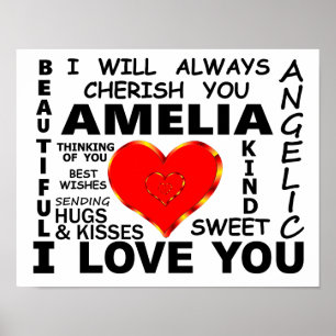 Affiche Amelia Je T'Aime