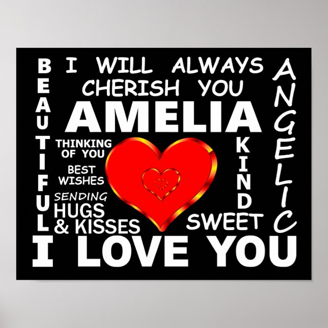 Affiche Amelia Je T'Aime (Devant)