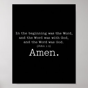 Affiche Amen Au Début Était Le Mot Et Le Mot Wa