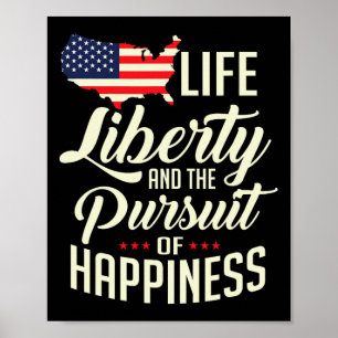 Affiche America Life Liberty Et La Poursuite Du Bonheur